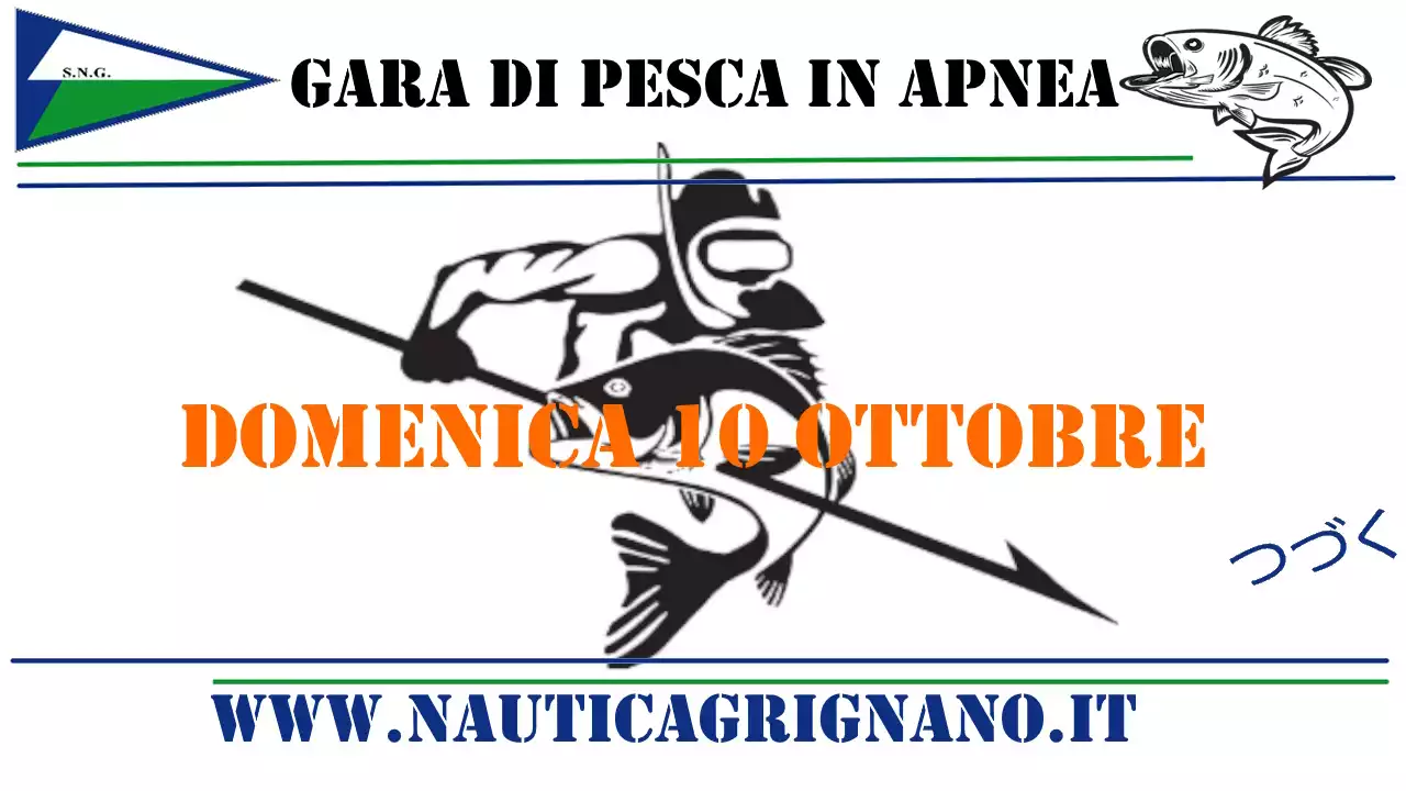 Domenica 21 aprile , gara di pesca subacquea